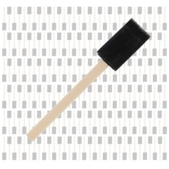 600 Pack – 1″ Foam Sponge Paint Brush Set Wood Handle Craft Touch Up Stain