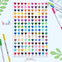 Ultimate Coloring Marker Set – 160 Colors, Replacement Tips & Custom Swatch Card