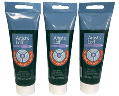 3x Artist’s Loft Acrylic Paints Deep Green 4.06 Fl oz Each