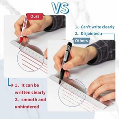 Deep Hole Marker Pen 15 Pcs Waterproof Red Long Nib 20mm for Metal Wood Concrete