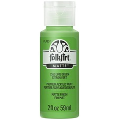 Lime Green Acrylic Paint 2 oz Bottle 2553 All-Purpose Craft Painting Supply