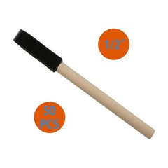 1/2″ Foam Brush 50pcs with High Density Foam, mini Foam Brush for Small Project
