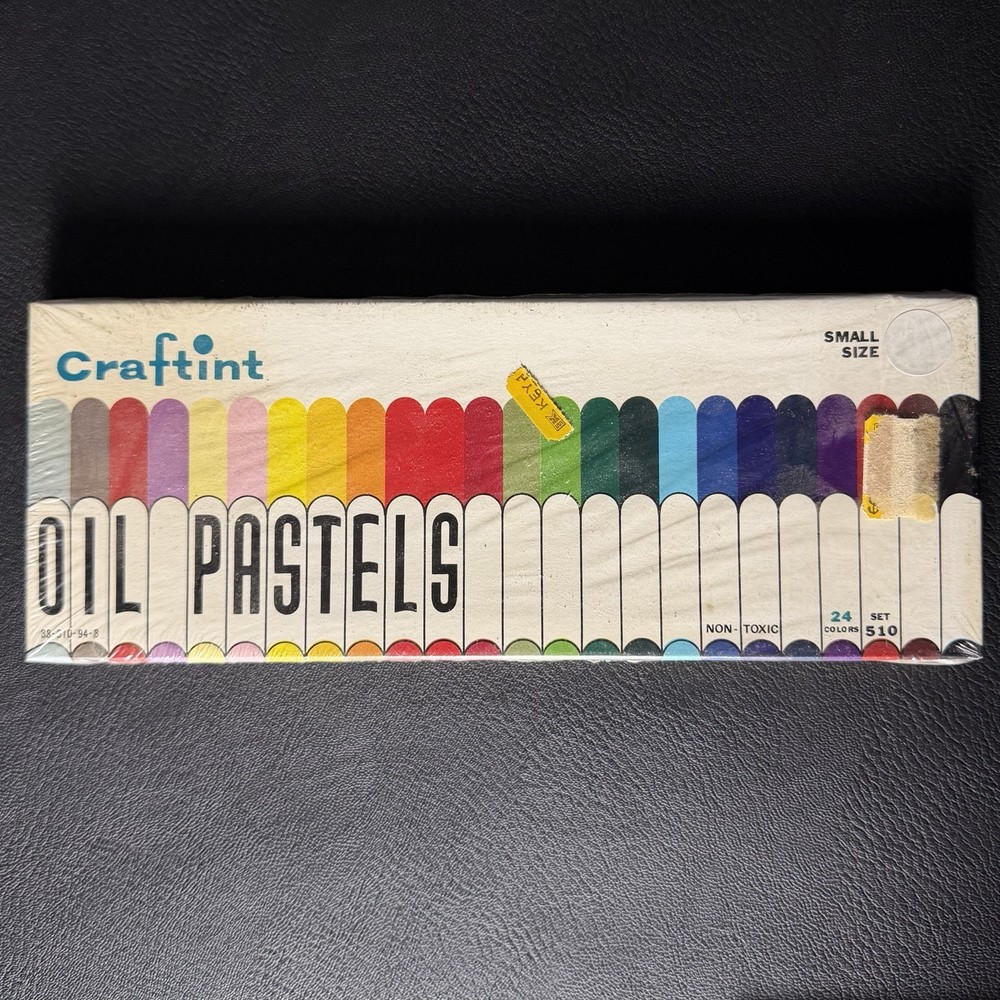 Vintage Craftint Special Oil Pastels Set 510 small Size 23 Colors Unused