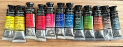 Sennelier French Artists’ Watercolor Set Tube Lot Of 12 Preowned