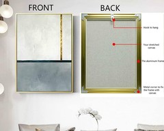 DIY Metal Floating Frame for 16X20 Canvas Painting Art,4/5″(2.1cm) Depth, gold