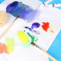 Tamaki 2 Pack 11.8 x 7.9 Inch Acrylic Paint Palette x inch, Clear