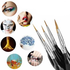 6Pcs Extra Fine Detail Watercolour Painting Acrylic Miniature Paint Brushes