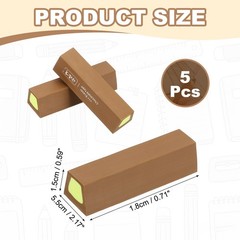 Pencil Erasers Rubber, 5 Pcs Art Eraser Scented, Dark Brown/Green