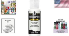 Quick-Dry Wicker White Acrylic Paint 2 oz – Ideal for Indoor & Outdoor Creations