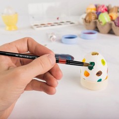 XDT#950 Round Tip Art Brush 5Pc #2#4#6#8#10 Horse Hair Acrylic Watercolor