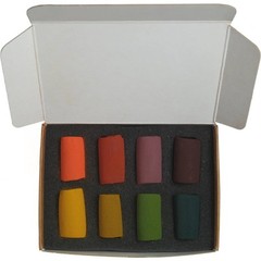 Unison Colour Artists Hand Made Soft Pastels Autumn Colour Mini Set 8pc