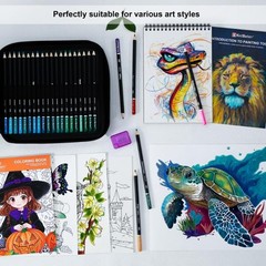 Kird Barken 147PCS Colored Pencils for Adult Coloring Books – 120 color penci…