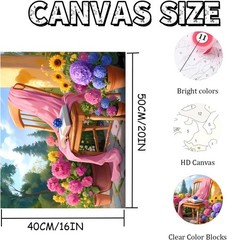 Paint By Numbers Kit Beginners Beautiful Countryside Cottage Full Drill Art