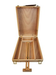 Wooden Desktop Artist Easel Storage Box Portable Tabletop Painting Easel Art Sup