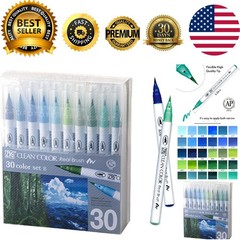 ZIG Clean Color Real Brush – NEW 30-Colors Set B, Flexible Tips for Artists