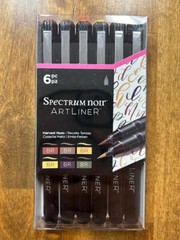 Spectrum Noir Art Liner HARVEST HUES 6pc Set Brush Nip