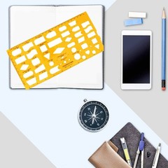 Utoolmart Geometric Drawing Template, Measuring Rulers, Plexiglass Measuring …