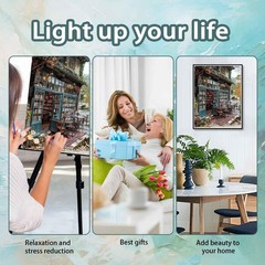 Paint by Numbers Adults Bookshop-Paint by Numbers Kits for Adults,Paint by Numb