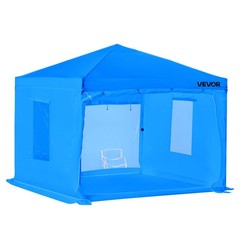 VEVOR Portable Paint Booth Tent 115.35 x 115.35 x 71.26 inch Portable Spray Tent