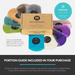 Gemstones Collection Mica Powder for Epoxy Resin – 100g – Epoxy Pigment Color…