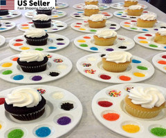 inifus 22 PCS Paint Palettes for Kids, Plastic 6.7 inches x inches, 22pcs