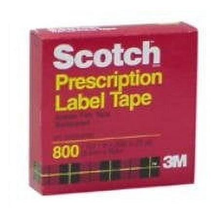 Scotch Prescription Lable Tape 72 Yd 800 Size 1 Ea