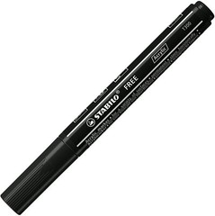 STABILO Free Acrylic Marker T100/T300/T800 Black Ink 1 of Each Size 3 Set