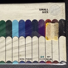 Vintage Craftint Special Oil Pastels Set 510 small Size 23 Colors Unused