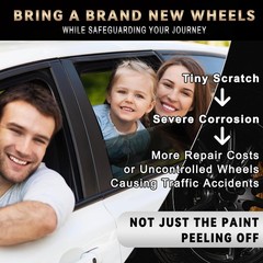 Matte Black Rim Touch Up Paint, Efficient Wheel Paint Pen for Metal, Also Match
