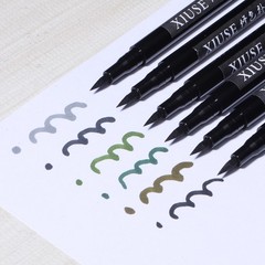 1Pcs Brown Green Fabric Marker Permanent Dye Paint Marker for Textile