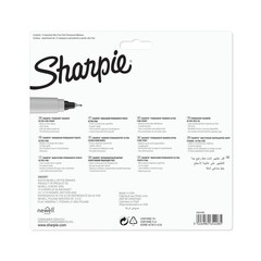 Sharpie Permanent Markers Ultra Fine Point 1 Count (Pack of 12), Assorted