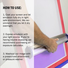 Ecotex® PWR Screen Printing Emulsion (Pint – 16 Fl Oz (Pack of 1), Purple