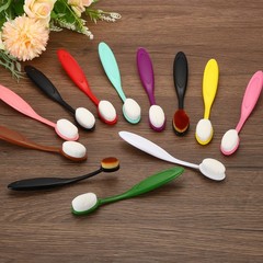 5Pcs Blending Brushes for Crafts, 5# Ink Blending Brushes Black (Brown Hair)
