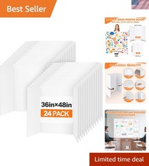 TUXITA Trifold Poster Board,24 Pack 36″ x 48″ Large White Corrugated ,Science…