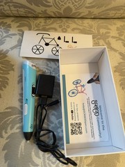 Lot of 2 SCRIB3D P1 3D Printing Pen Charger Additional Filament Refill 10 Colors