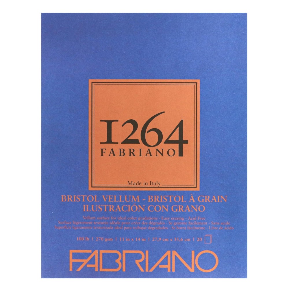 Fabriano 1264 Bristol Pad, Vellum, 11″ x 14″ 11 x 14