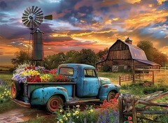Rustic Farmhouse Barn Paint by Numbers Kit for Adults Kids DIY Canvas Art