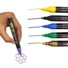 2-pack 12 TSSART Acrylic Paint Markers 3mm, Acrylic Paint Pens.