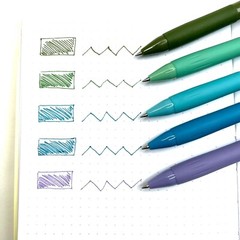 5 PC Gel Pen Sets Retractable Smooth Writing Pens .5mm