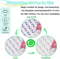 4 Pc Magic Grooved Practice Copybook,Reusable Letter Tracing Books,Handwriting P