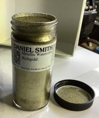 Daniel Smith Metallic Watercolor Richgold Powder 4Ounce Bottle, New Old Stock