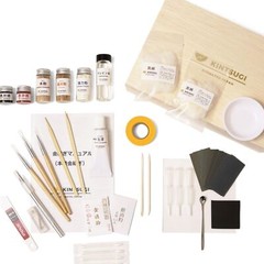 KINTSUGI Kit Repair Beginner Full Set Tableware Natural Material RealGold Powder