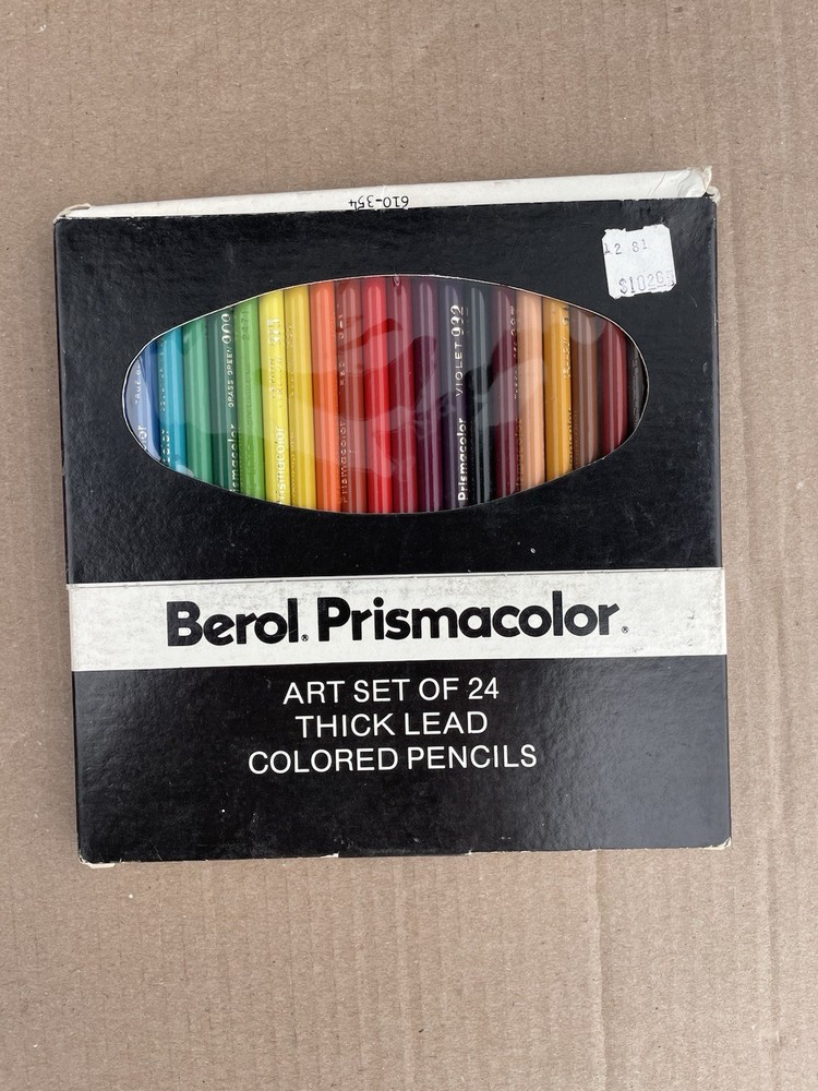 Berol Prismacolor Thick Lead Colored Pencils Set Of 24 2 Used