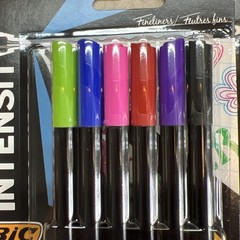 3 Packs Of 6 BIC INTENSITY 0.4MM POINT FINE LINE ASSORTED COLORED FELT PENS (18)