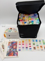 Rare 19 Colors Japan Limited Ohuhu 80 Pastel Markers Brush & Chisel Tips NM