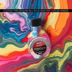 U.S. Art Supply Odorless Mineral Spirits Thinner, 125ml