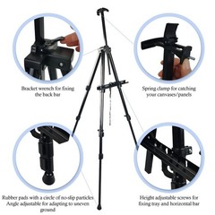 Art Painting Display Artist Easel Stand,Ns Jymb Portable Metal Adjustable Easels