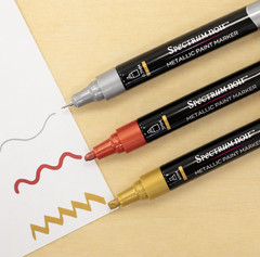 Spectrum Noir Metallic Paint Marker Pack of 3 High Shine Opaque