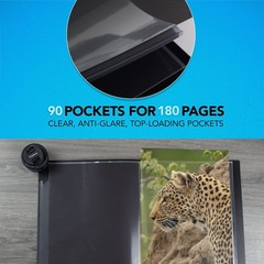 Original Art ProFolio 8.5×11 Black Art Portfolio Binder with Plastic Sleeves …