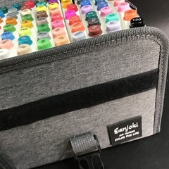 Sanjoki 72 Colors Dual Tip Brush 6″L Markers Set with Carrying Case for Art DIY